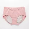 Vaya, estas son bragas sanitarias de algodón puro, a prueba de fugas, con refuerzo ancho, para la menstruación, talla grande, modelo 9038