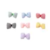 Lindo lazo pequeño a cuadros accesorios diy Corazón de chica a cuadros Accesorios dulces para el cabello Zapatos Calcetines Sombrero Accesorios de ropa Materiales