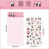 Pegatina Transparente Impermeable para Mascotas de Dibujos Animados Linda Brillante Pegatina de Mascota para Manualidades Diario Pegatina de Animal de Dibujos Animados Pegatina Fina con Purpurina para Manualidades