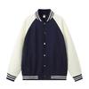Outono e inverno cor combinando marca de moda cardigan feito sob medida corporativo roupas de grupo roupas de trabalho manga comprida casaco camisa de beisebol logotipo impresso personalizado