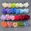 Ramo de Cinco Cabezas de Hortensias Artificiales con Acabado de Alta Gama, Adecuado para Arreglos Florales de Boda, Decoración de Hoteles y Hogares, y como Accesorio de Fotografía