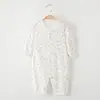Mameluco para Bebé Ropa para Recién Nacidos Verano Delgado Transpirable Mameluco de Manga Larga para Niños y Niñas Ropa de Dormir con Aire Acondicionado Traje para Gatear