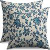 Fronha Floral Retrô Mais Vendida Transfronteiriça Almofada Creme Estilo Country Amazon Almofada Decorativa para Sofá de Casa Mesinha de Cabeceira