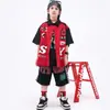 Traje de Ropa de Moda para Niños de Street Dance Niños Hip-Hop Marca de Moda Ropa para Niños Ropa Hiphop para Niños Holgada Ropa de Rendimiento para Motocicleta Niñas