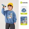 2 Peças 15% de descontoMoletom Infantil Dudu Inverno Roupas Quentes para Meninos Roupa de Inverno Fleece para Meninos Manga Longa Outono