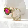 1 Pieza de Moda con Brillantes de Cristal Completo, Hermosa Forma de Letra Inglesa, Accesorios para Joyería DIY, Colgante