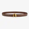 Venta Directa de Fábrica Cinturón de Moda Nuevo para Mujer, Estilo Ins Versátil de Gama Alta Retro Cinturón Dorado con Letras para Mujer