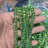 Roda de Cristal de 8mm Contas de Vidro Galvanizadas Acessórios para Joias DIY Contas Artesanais Contas Soltas Item Quente Transfronteiriço