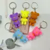 Llavero Creativo de Silicona 3D Oso Rayo Muñeca Caricatura Mixta de Moda para Actividades de Regreso a Clases Regalo Barato Venta al por Mayor