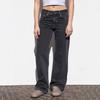 Ventas Directas de Fábrica Americano Lavado y Desgastado Nuevo Estilo Suelto Pierna Ancha Cintura Alta Pantalones de Mezclilla para Mujer