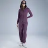 Nuevo Traje de Yoga para Mujer Sudadera con Cremallera Cárdigan de Terciopelo Plus Traje Deportivo Casual Ajustado Ropa de Fitness para Exteriores
