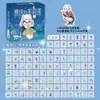 100 Hojas/Caja Pegatinas de Caja de Dibujos Animados 2D de Anime Japonés Pegatinas de Avatar 3D de Celebridades Hombres Guapos y Mujeres Hermosas