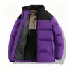 Jaqueta grossa acolchoada de algodão para homens e mulheres, novo design moderno color-block de inverno 2026, corta-vento e impermeável, casaco puffer oversized