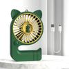 Ventilador de Mano USB Pequeño Recargable Portátil de Escritorio Mini Dibujos Animados Lindo Ligero Ventilador Pequeño