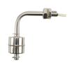 Fabricante de interruptores de nivel de flotador, venta al por mayor, interruptor de flotador de acero inoxidable, interruptor de flotador de líquido de curva lateral resistente a altas temperaturas.