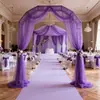 Cortina de Tule Transparente de Peça Única para Arcos de Casamento e Festival, Decoração de Salão, Decoração de Fundo para Festa de Aniversário