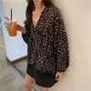 Camisa de Gasa Floral Retro de Manga Larga, Holgada y Ajustada, Estilo Coreano para Mujer en Otoño, Camisa Súper de Hada