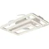 Lámpara de Ventilador de Techo Cuadrada Minimalista Italiana para Sala de Estar, Lámpara de Ventilador Invisible Simple Estilo Nórdico para Dormitorio, Comedor y Estudio