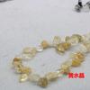 Acessórios de joias DIY de cristal ágata natural direto da fábrica com furo lateral de gota d'água plana, contas soltas semiacabadas