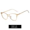 95667 Moda Metal Frame Óculos Artesanato Óculos Planos Strass Primavera Pé Computador Anti-azul Óculos
