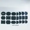 Pegatina de PVC negra borrable transfronteriza, impermeable, para condimentos de cocina, botella de vidrio, pizarra adhesiva