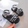 Sandalias para Niñas 2026 Verano Nuevo Estilo Sandalias de Playa para Niñas, Versión Coreana de Princesa, Elegantes Sandalias Romanas para Niños Mayores