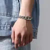 Ornamento Xiangxu Pulsera de Cadena Retro con Mantra de Seis Caracteres Dominante de Personalidad para Hombre y Patrón de Paz para la Suerte Vendedor Caliente en Amazon