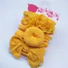 Nueva Diadema Infantil para Niños Bebé Lazo de Nylon Donut Set de Tres Piezas Accesorios Elásticos para el Cabello