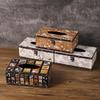 Caja de Pañuelos de Madera Retro Decoración del Hogar Caja de Papel Muebles para el Hogar Ecológicos Caja Decorativa para Mesa de Café Almacenamiento de Pañuelos para Restaurante