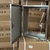 Caixa de Distribuição de Carregamento Oca de Aço Inoxidável 201 Montada na Parede Caixa de Medidor de Eletricidade Traseira Sem Fundo Tampa à Prova de Chuva