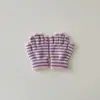Luvas de Inverno Qiunan Kidsren Moda Coreana Listradas de Cinco Dedos para Meninos e Meninas Luvas Quentes de Tricô