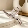 Pinza para el pelo grande popular con un tacto de alta gama, adecuada para cabello grueso, para recogidos en la parte posterior de la cabeza, pinza para el pelo de espiga, pinza de tiburón para mujer, al por mayor