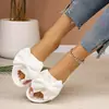 Sandalias de Vestir Cómodas de Talla Grande para Mujer, Estilo Casual Europeo y Americano, con Lazo, sin Cierre, Verano 2026