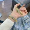 Pulsera de Loto Ruyi Pintada en Oro Plata Pura 9999 Lujo Ligero Nicho Fresca Casual Plata Esterlina Joyería de Alta Gama Regalo de Cumpleaños