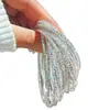 Pulsera elástica de cristal de fila única color diamante distintiva exquisita de moda todo partido pulsera de lujo ligero joyería de alta gama para mujer