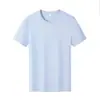 Camisetas para Homens e Mulheres, 80 Unidades de Algodão de Fibra Longa, Camisetas Lisas de Verão de Alta Qualidade com Gola Redonda, Tops Casuais e Versáteis de Manga Curta