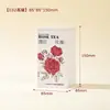 Lata de té cuadrada de hierro, rosa rojo oscuro, rosa liofilizado de Yunnan, caja de hierro para empaque de té, lata sellada de almacenamiento