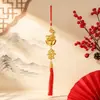2027 Lingotes do Zodíaco de Ano Novo Ano da Ovelha Pingente Pequeno de Plástico Decoração de Planta Ábaco Peixe Fu Moedas de Cobre Pequenos Ornamentos Dourados