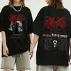 Camiseta Impresa por Ambos Lados de Ghostemane para Hombres y Mujeres, Camiseta de Algodón de Moda Hip-Hop Metal Rock, Camiseta Gótica, Streetwear