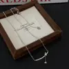Una Sonrisa Que Derrite el Corazón, Collar de Zirconia Microincrustada para Mujer, Dulce y Delicado, Lujo Ligero, Diseño de Nicho de Moda, Cadena de Clavícula a la Moda