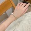 Pulseira de camélia branca ins Niche Design Mori Estilo de alto valor Pérola Gardenia All-match Namorada Rosa Pulseira