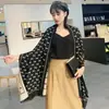 Bufanda larga y chal de invierno para mujer, engrosado y cálido, cachemira sintética de doble cara, protector de cuello, elegante y versátil, estilo coreano, compra en grupo