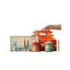 El Set de Tazas de Café Culturales y Creativas de la Ciudad Prohibida es un recuerdo exquisito, ideal para viajar, perfecto como regalo práctico para extranjeros que visitan Pekín.