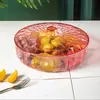 Caja de Almacenamiento para Dulces y Frutas, Duradera, Transparente, Lujo Ligero, con Tapa, para Colocar Frutas en la Sala de Estar durante el Año Nuevo