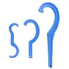 Llave de plástico multiusos para tubería pe, conexión rápida de tubería, tuerca de bloqueo, llave especial, accesorios de codo recto de tres vías