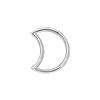 Anillo de acero inoxidable 316L con bisagra, estilo europeo y americano, con forma de corazón y forma de luna, para la nariz, oreja, sin costuras y labios.