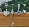 Amazon desejo conjunto requintado de unhas do umbigo curtas pedra Auber Pine anel abdominal ornamentos umbilicais anel do umbigo zircônia