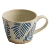 Caneca de Cerâmica Embossada Retrô de Fábrica Simples para Escritório Celebridade da Internet Xícara de Café Exquisita para Latte Xícara para Arte Latte