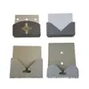 Pieza Móvil Colgante de Vidrio Gancho de Baño Gancho Cola de Milano Pieza Fija Triangular para Muebles Gancho para Espejo Accesorios de Marco Redondo de Aleación de Aluminio