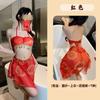 Roupa íntima sexual Fan Lei Cheongsam com fenda alta e traje sexy Perspectiva Dunhuang Uniforme antigo Wu Meiniang Estilo nacional 926